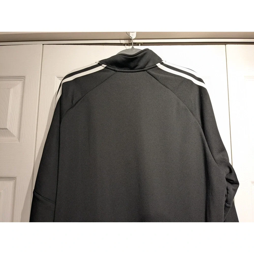 Adidas Pullover Men XL Black French Terry 1/4 Zip Golf UPF 50 Mock Nk NWT